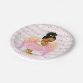 Assiettes En Carton Angel rose Ballerina Baby shower/fête d'anniversai (Angle)