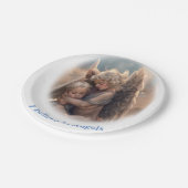 Assiettes En Carton Anges (Angle)