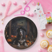 Assiettes En Carton Anglais Cocker Espagnol Citrouille Halloween effra (Fête)