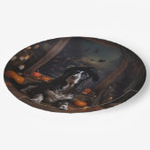 Assiettes En Carton Anglais Cocker Espagnol Citrouille Halloween effra (Angle)