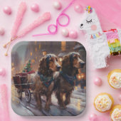 Assiettes En Carton Anglais Cocker Spaniel Noël Festin Saison (Fête)