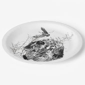 Assiettes En Carton Anglais Setter, Chasse à la bécasse (Angle)