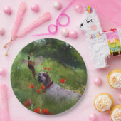 Assiettes En Carton Anglais Setter, Chasse de faisan (Fête)