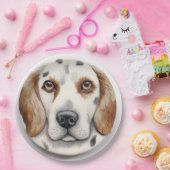 Assiettes En Carton Anglais Setter Dog 3D inspiré (Fête)