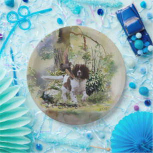 Assiettes En Carton Anglais Springer Spaniel