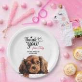 Assiettes En Carton Anglais Toy Spaniel (Fête)