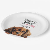 Assiettes En Carton Anglais Toy Spaniel (Angle)