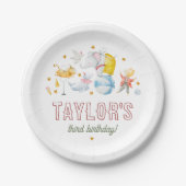 Assiettes En Carton Animal Circus | Carnaval d'aquarelle (Devant)