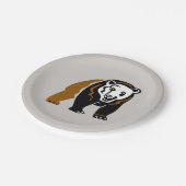 Assiettes En Carton Animal en voie de disparition - Grizzly BEAR - Fau (Angle)