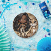 Assiettes En Carton Animal Kingdom Couture Cheetah (Fête)