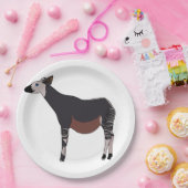 Assiettes En Carton Animal okapi (Fête)