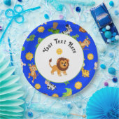 Assiettes En Carton Animaux africains (Fête)