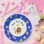 Assiettes En Carton Animaux africains (Fête)