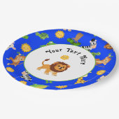 Assiettes En Carton Animaux africains (Angle)