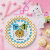 Assiettes En Carton Animaux Circus Lion 1er Plaques Papier Anniversair (Fête)