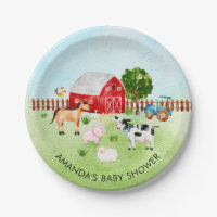 Animaux de ferme Animaux de ferme Baby shower Plaq