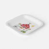 Assiettes En Carton Animaux de ferme Anniversaire (Angulaire)