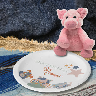 Assiettes En Carton Animaux de ferme Anniversaire Fête Enfants