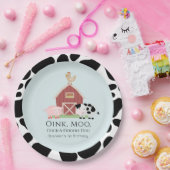 Assiettes En Carton Animaux de ferme Barnyard Blue Boy Anniversaire (Fête)