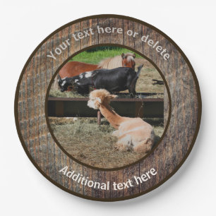 Assiettes En Carton Animaux de ferme Barnyard Fun Fun Party personnali