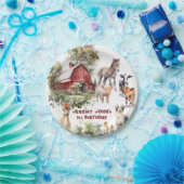 Assiettes En Carton Animaux de ferme Bonne fête d'anniversaire (Fête)