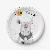 Assiettes En Carton Animaux de fête moderne fête d'anniversaire (Devant)
