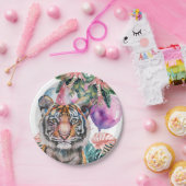 Assiettes En Carton Animaux de fête Safari Jungle sauvage Un anniversa (Fête)