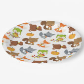 Assiettes En Carton Animaux de forêt, Animaux de forêt, Animaux d'auto (Angle)