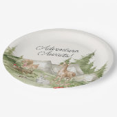 Assiettes En Carton Animaux de forêt Aventure Attend (Angle)