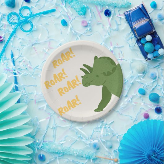 Assiettes En Carton Animaux de la fête des rues Anniversaire (Fête)