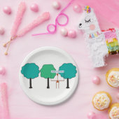 Assiettes En Carton Animaux de la Jungle Plaque de papier d'anniversai (Fête)