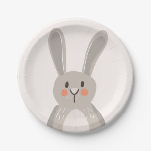 Assiettes En Carton Animaux de région boisée de baby shower de plaqu