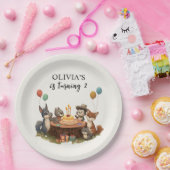 Assiettes En Carton "Animaux des bois (Fête)