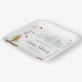 Assiettes En Carton Animaux des bois Baby shower d'automne d'automne (Angulaire)