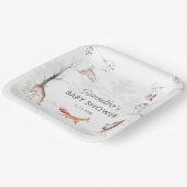 Assiettes En Carton Animaux des bois Baby shower forestier rustique (Angulaire)