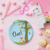 Assiettes En Carton Animaux des bois fête d'anniversaire (Fête)