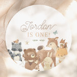 Assiettes En Carton Animaux des bois Neutres selon le sexe 1er anniver<br><div class="desc">Ajoutez un peu de plaisir à votre fête d'anniversaire avec ces plaques en papier! Fabriqué pour correspondre à notre collection Woodland Animals mignonne First Photo Birthday Party, ce design mignon présente une scène délicieuse d'animaux boisés aquarellés, dont un ours, un raton laveur, un canard, un hérisson, des papillons, un cerf,...</div>