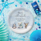 Assiettes En Carton Animaux d'hiver Froid hors Baby shower (Fête)