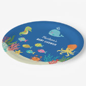 Assiettes En Carton Animaux marins (Angle)