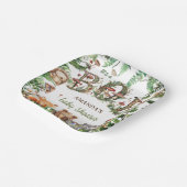 Assiettes En Carton Animaux mignons Champignons Forêt bébé Garçon Douc (Angulaire)