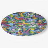 Assiettes En Carton Animaux Safari Animés (Angle)