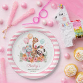 Assiettes En Carton Animaux Safari pour filles (Fête)