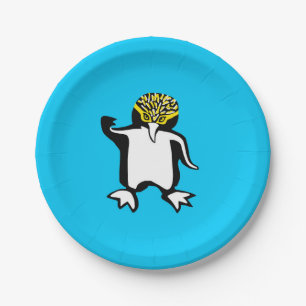 Assiettes En Carton Animaux sauvages - Beau PENGUIN - Amoureux des ani