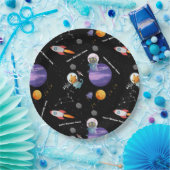 Assiettes En Carton Animaux spatiaux personnalisables Plaques de papie (Fête)