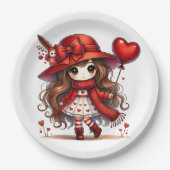 Assiettes En Carton Anime Valentine (Devant)