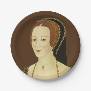 Assiettes En Carton Anne Boleyn - illustration historique