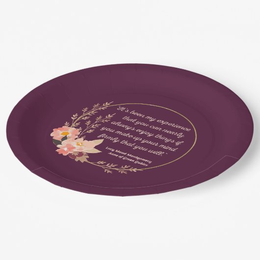 Assiettes En Carton Anne Of Green Gables Citation I - Style mignon (Angle)