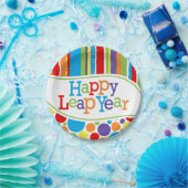 Assiettes En Carton Année bissextile heureuse 7" plat de dessert (Fête)