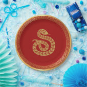 Assiettes En Carton Année chinoise du serpent (Fête)