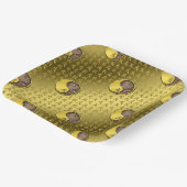 Assiettes En Carton Année du dragon de la Terre (Angulaire)